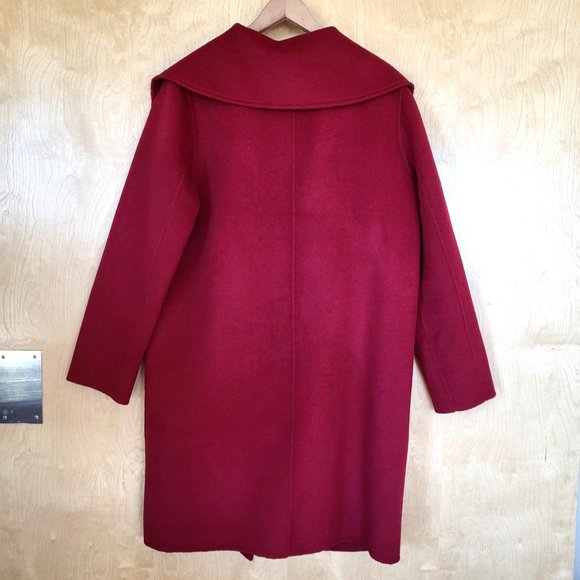 J. Jill Wool Blend Long Coat Red Size Large - Picture 4 of 13